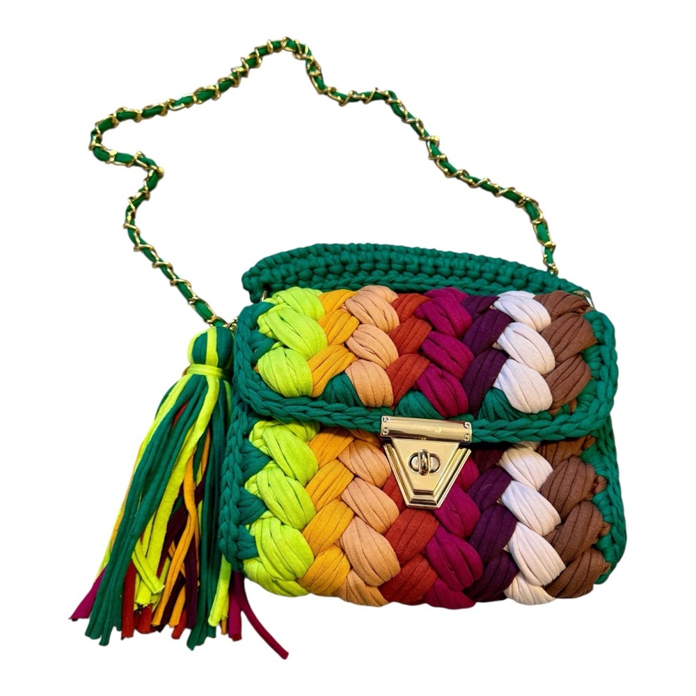 Multicolor Woven Crossbody/Shoulder Bag